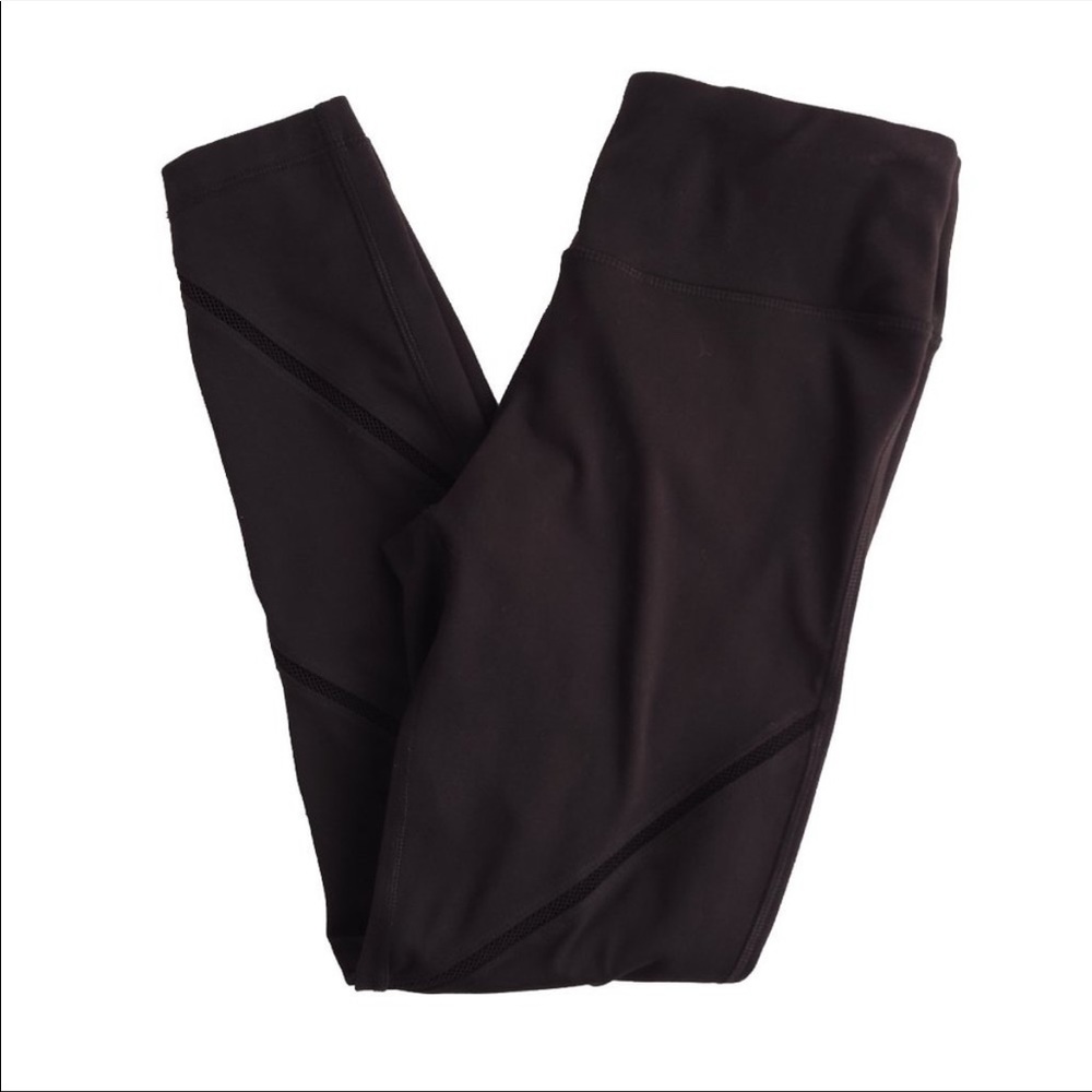 Yogalicious Women Black Leggings S Yoga Pants Activewear Athleisure Stretch EUC